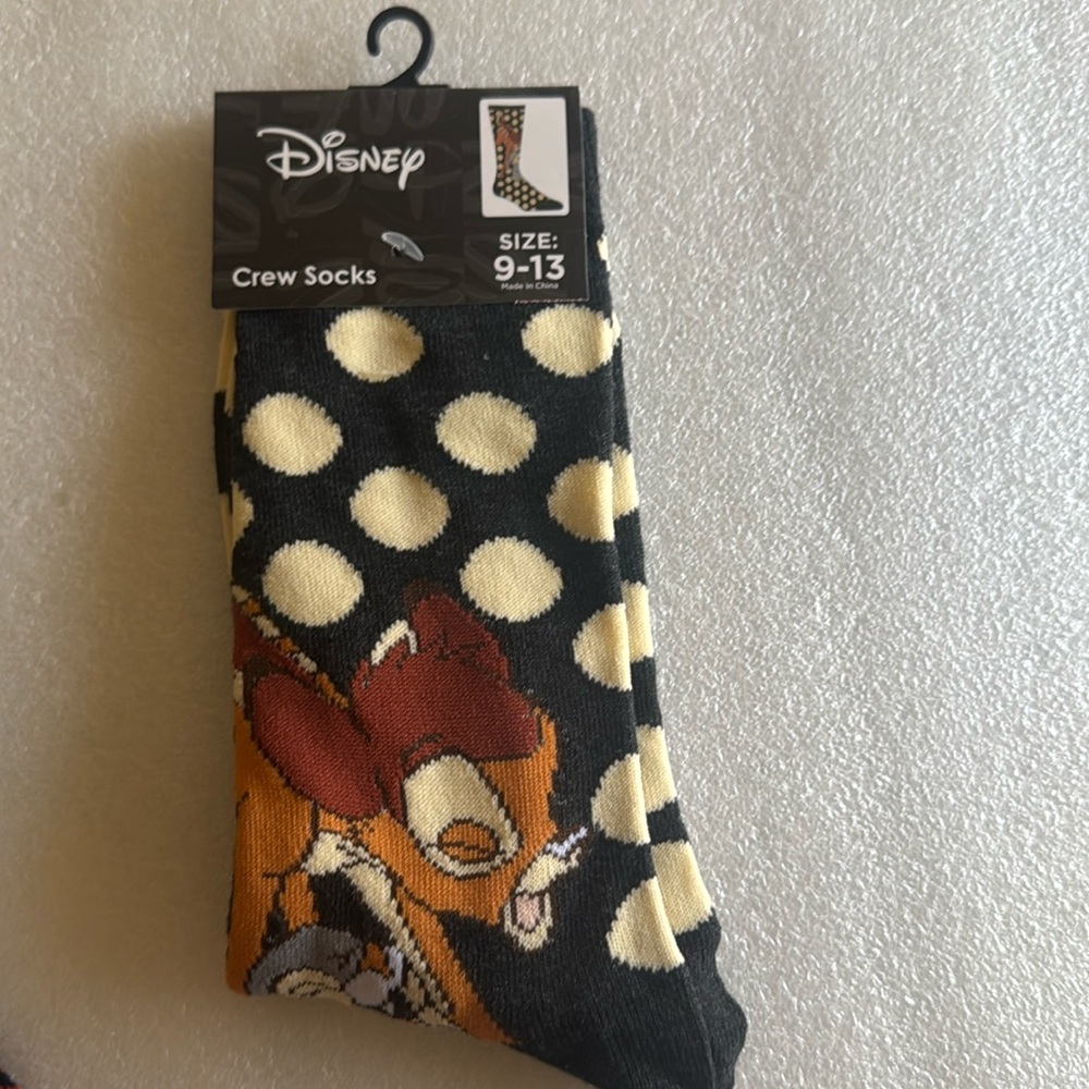 Disney Bambi Crew Socks size 9-13
